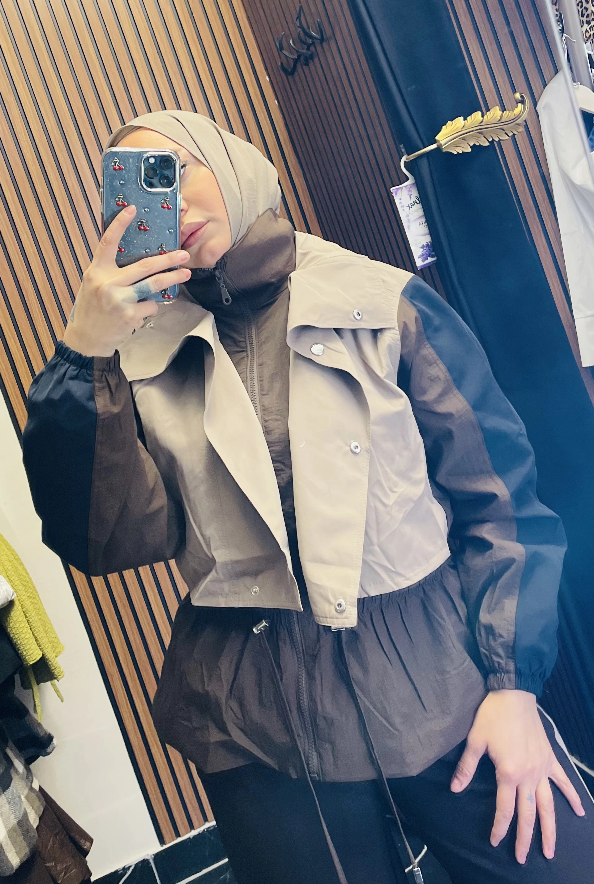 Parachute Suit with Stripe Detail