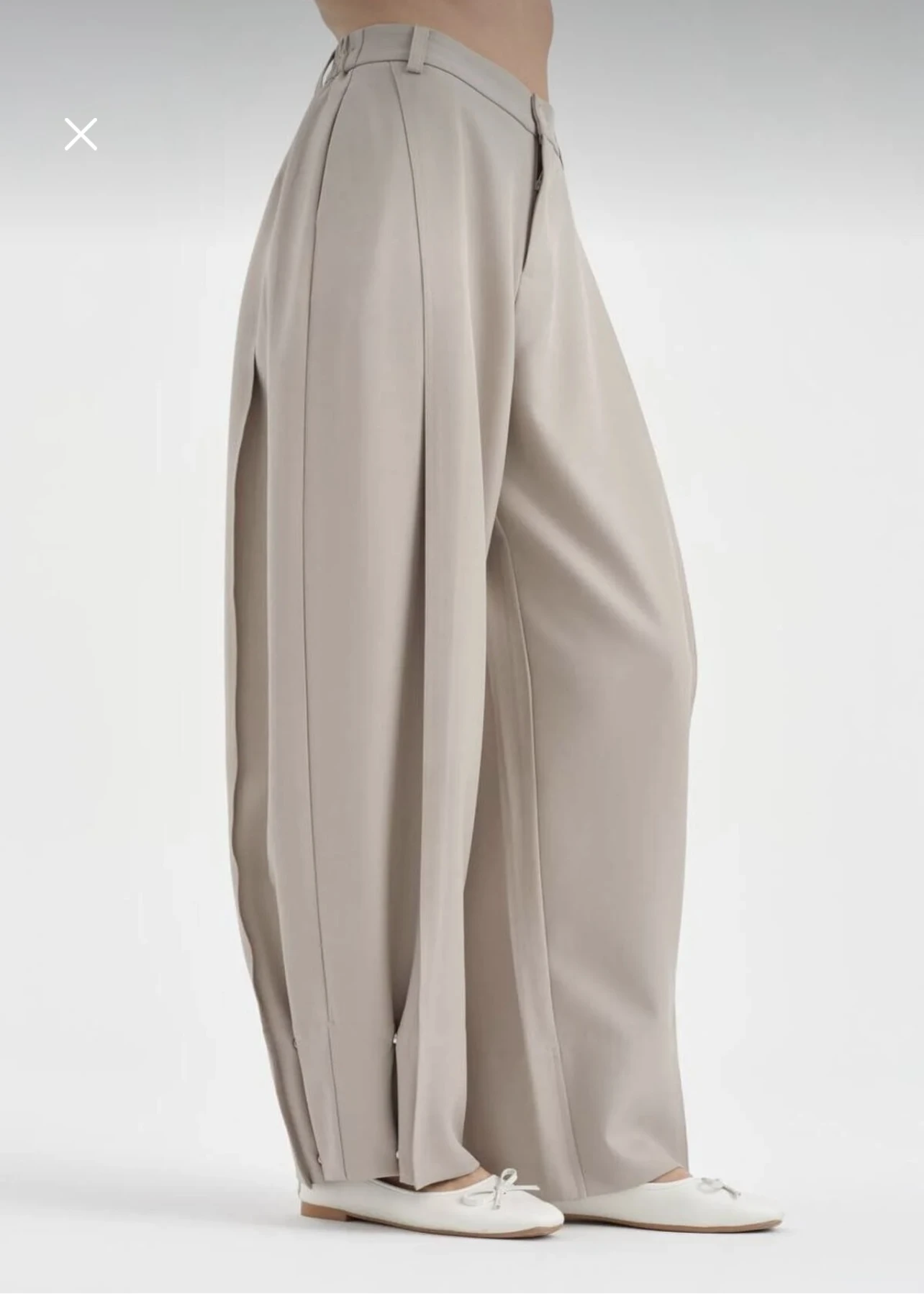 Paçası Çıtçıtlı Balon Pantolon