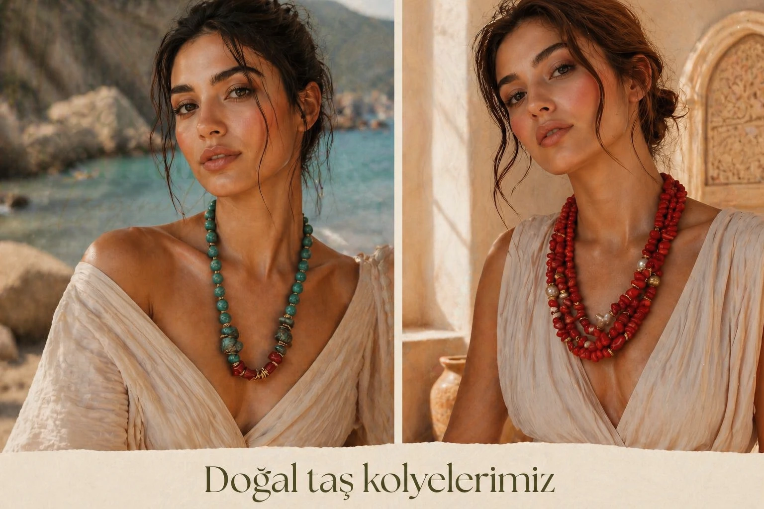 Dogal Taş Kolye