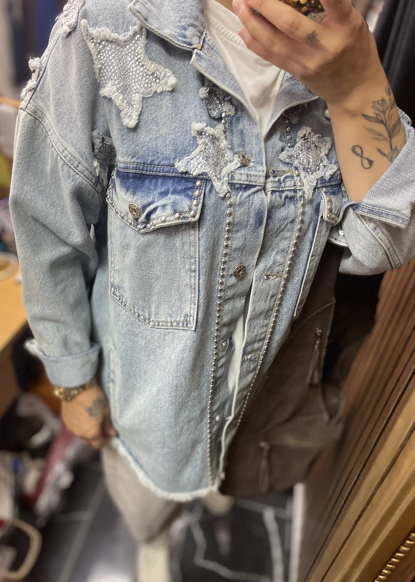 Studded Denim Jacket