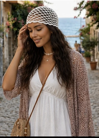 Knitted Bohemian Bandana