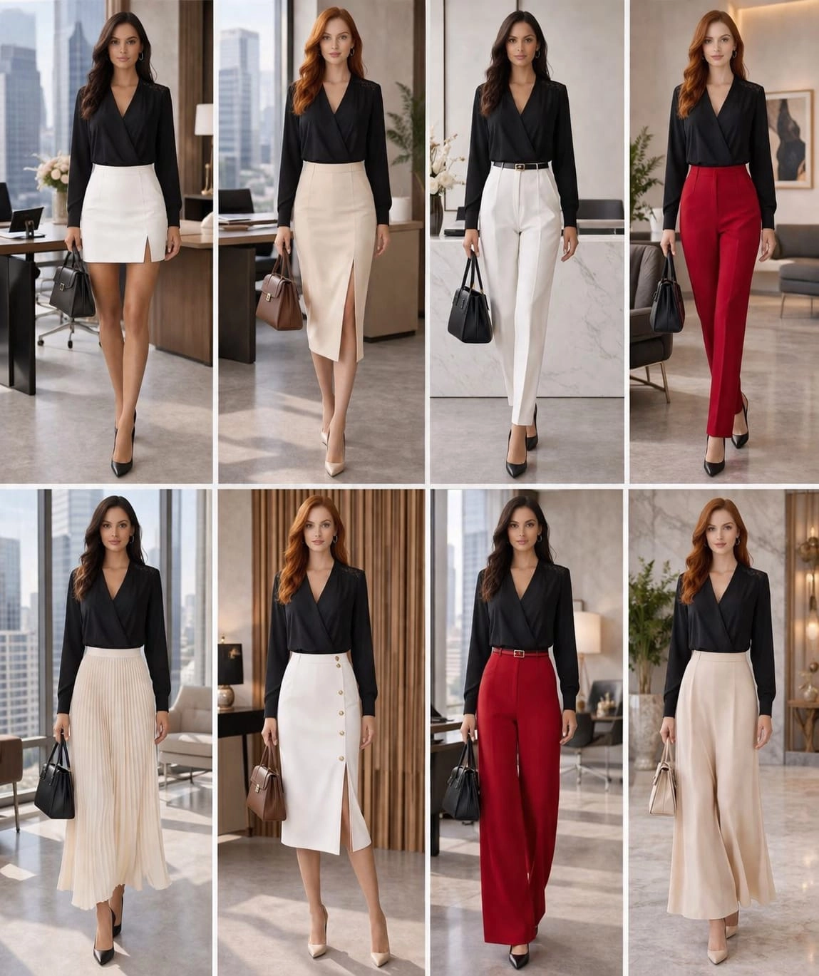 Degaje Yaka Danteli Likralı Krep Bluz Zıbın - Resim 4