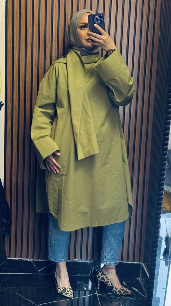 Şal Yaka Tunik - Resim 4