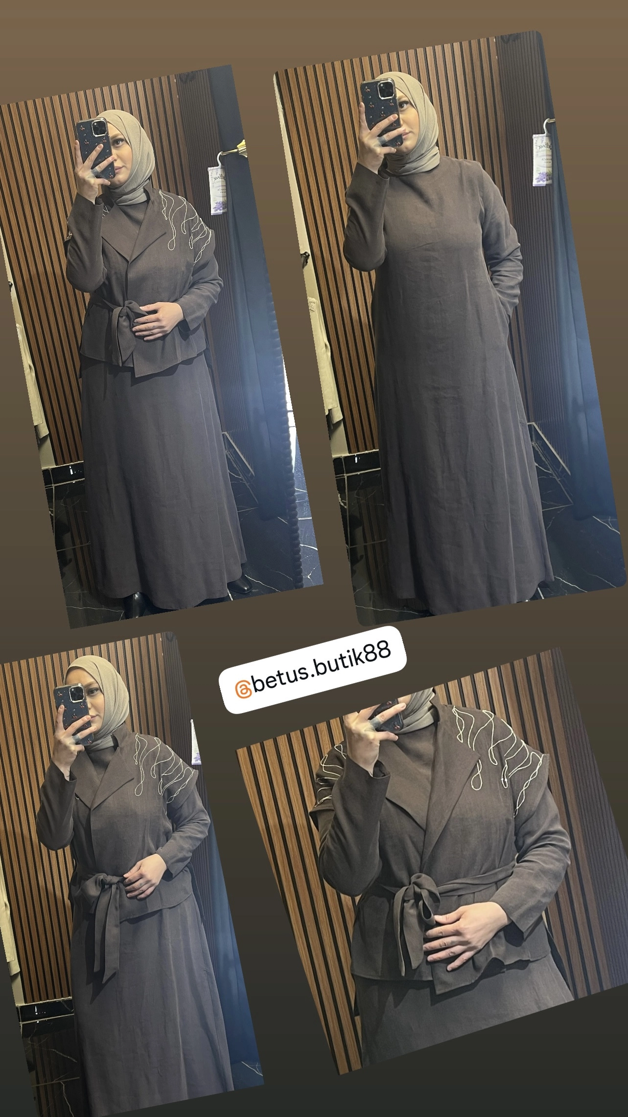 Jupe Omuzları İşlemeli Yelekli Elbise - Resim 5