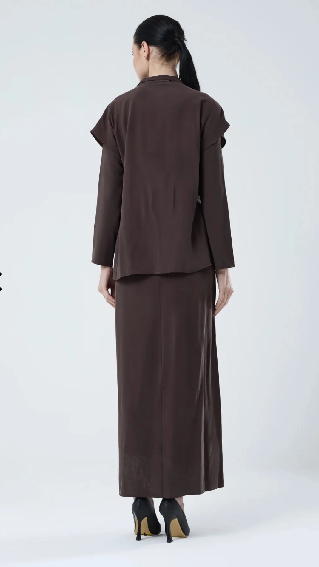 Jupe Omuzları İşlemeli Yelekli Elbise - Resim 9