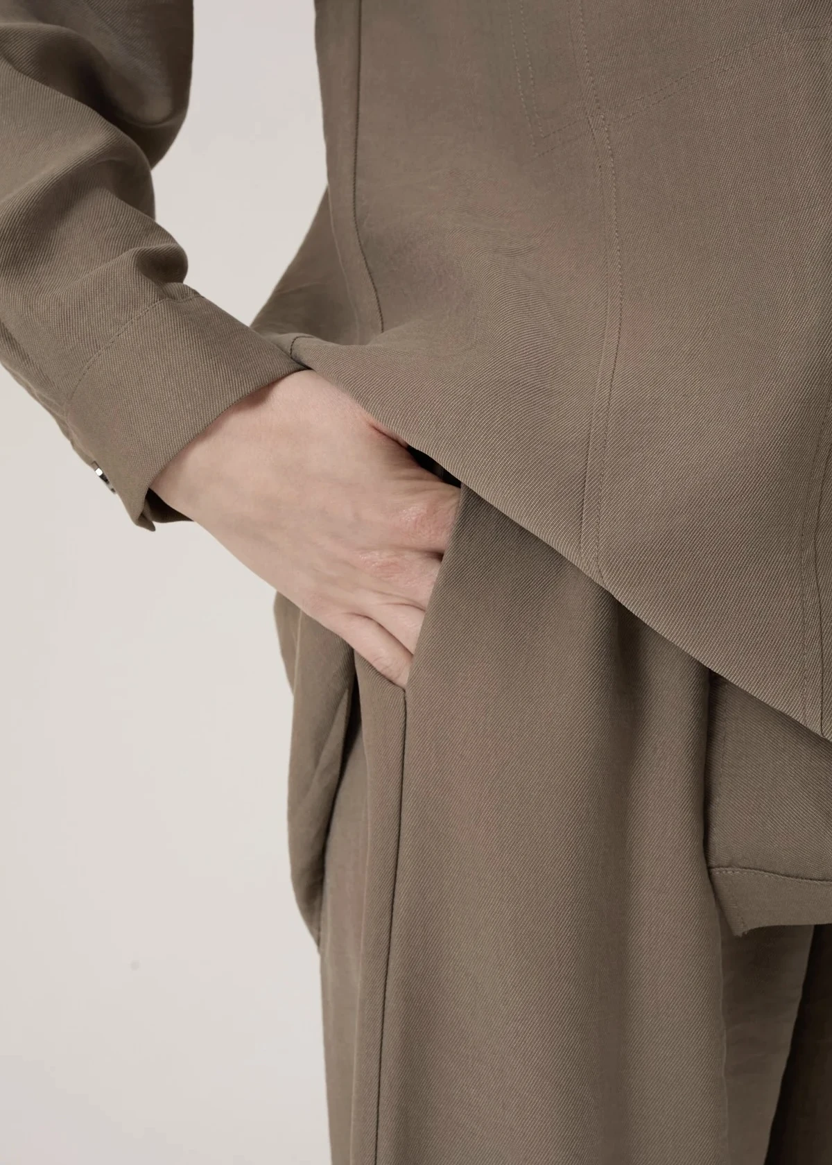 Jupe Haki Metal Pantalonlu Takım - Resim 3