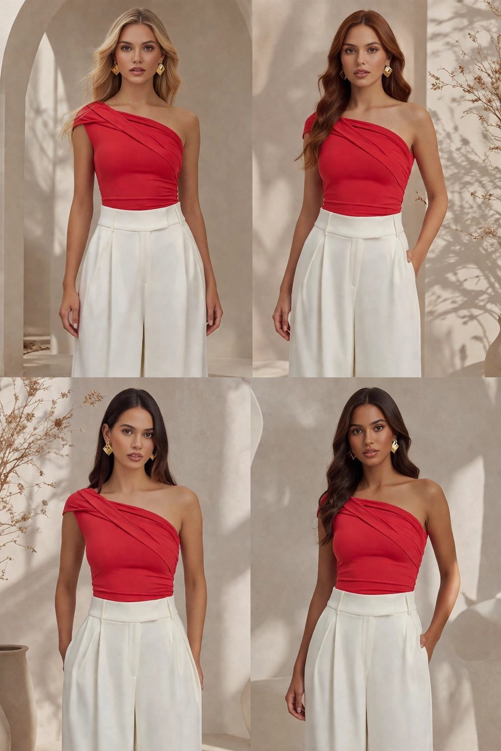 Tek Omuzlu Geri Büzgülü Body - Resim 4