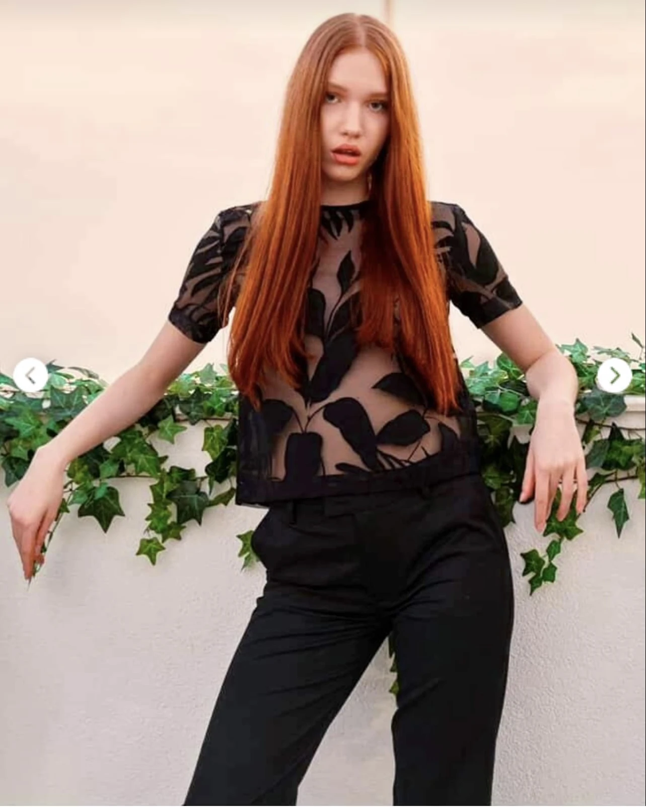 Trasparan Jakarlı Bluz - Resim 6