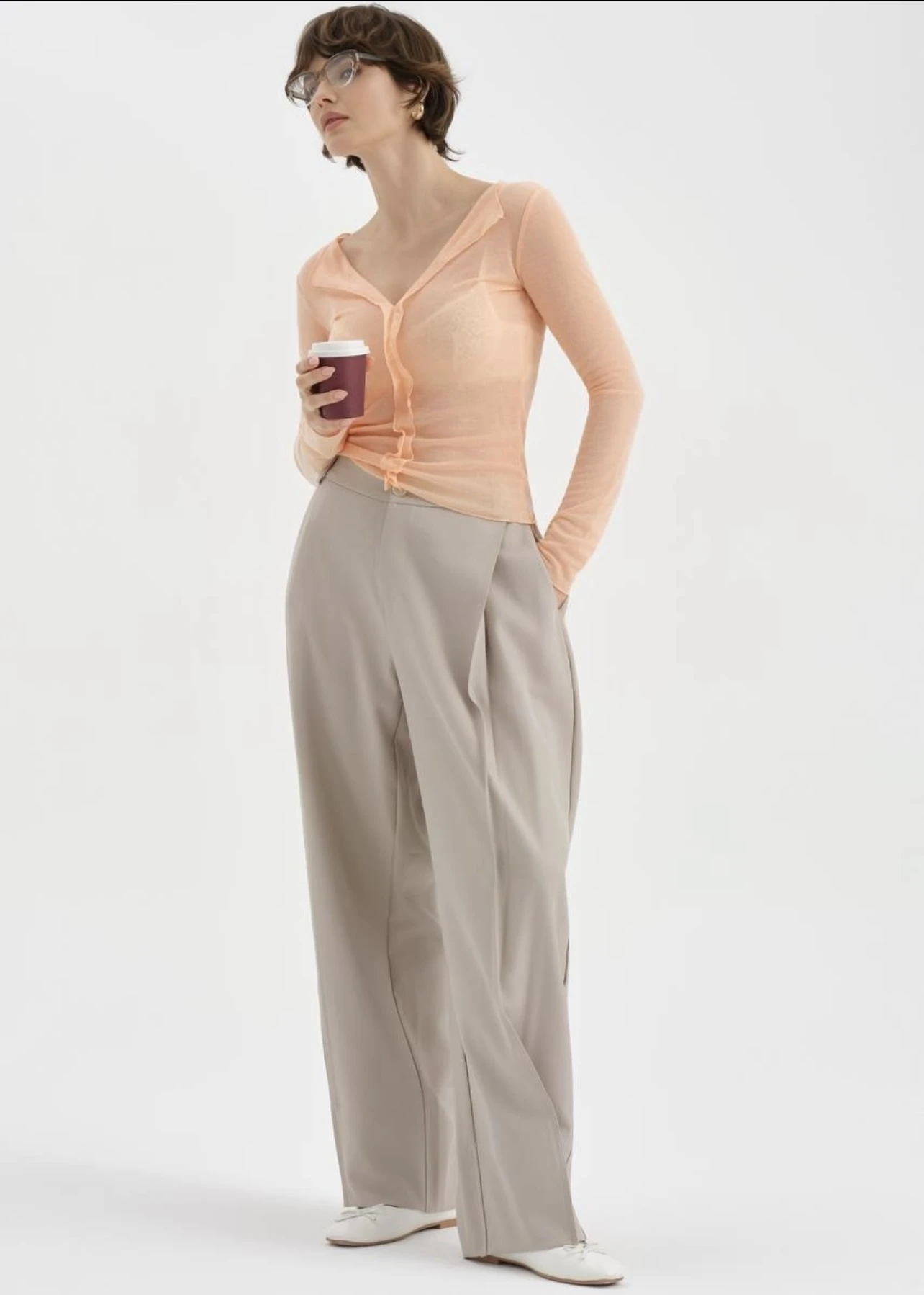 Paçası Çıtçıtlı Balon Pantolon - Resim 6