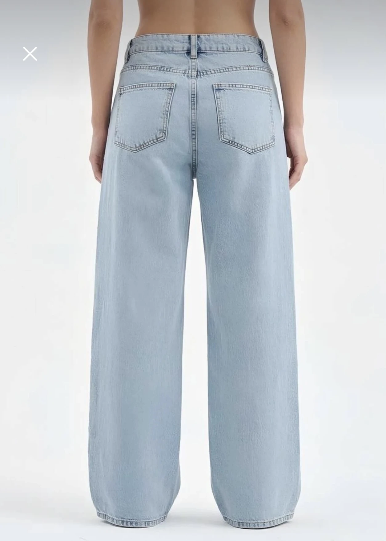 Yanları Boş Örgülü Palazzo Pantolon - Resim 4