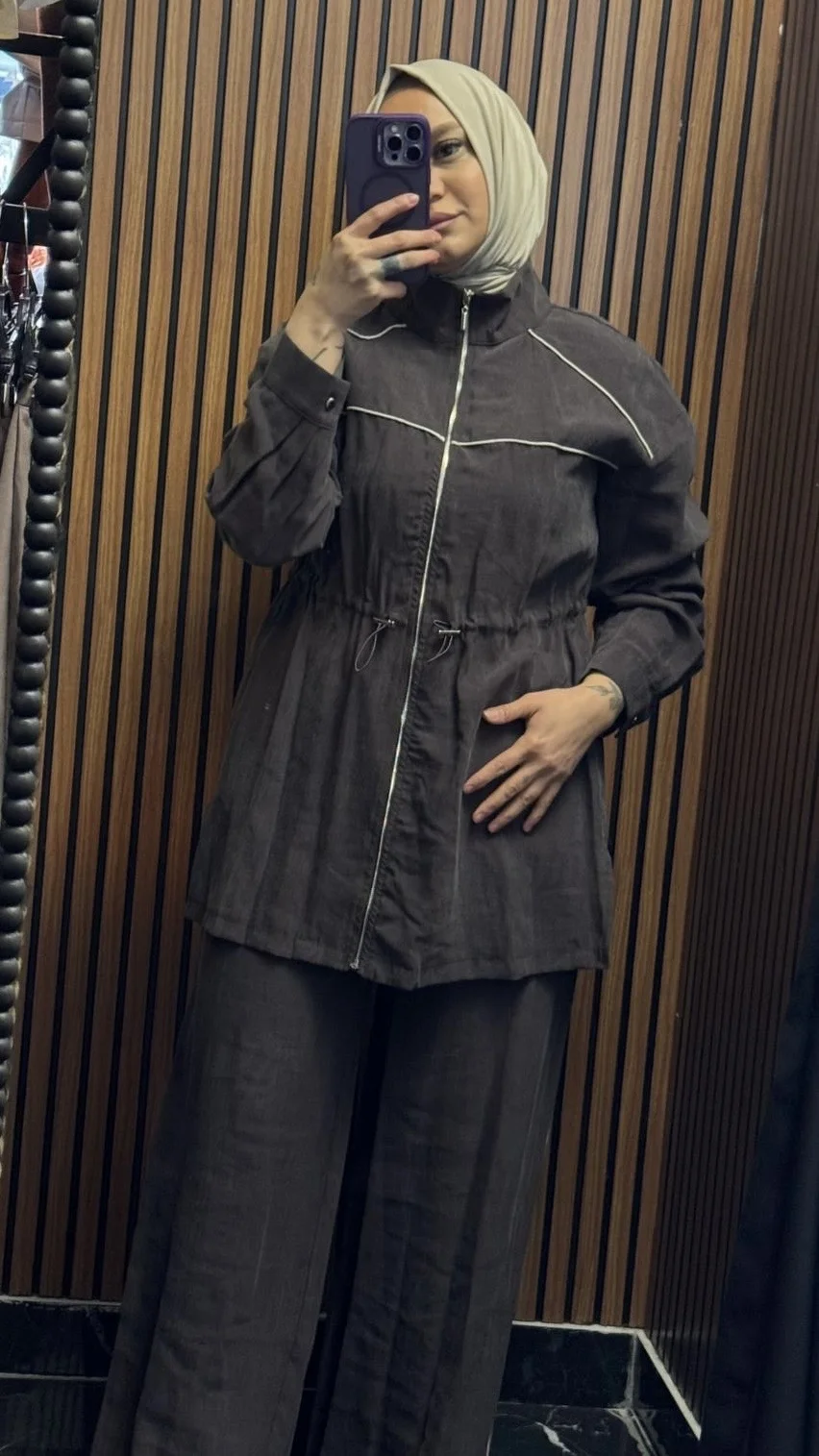 Jupe Şerit Detaylı Pantolon Takım - Resim 4