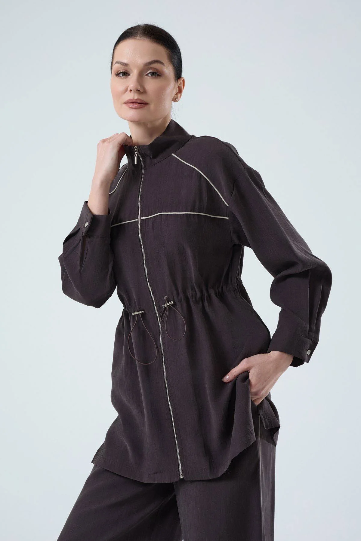 Jupe Şerit Detaylı Pantolon Takım - Resim 6