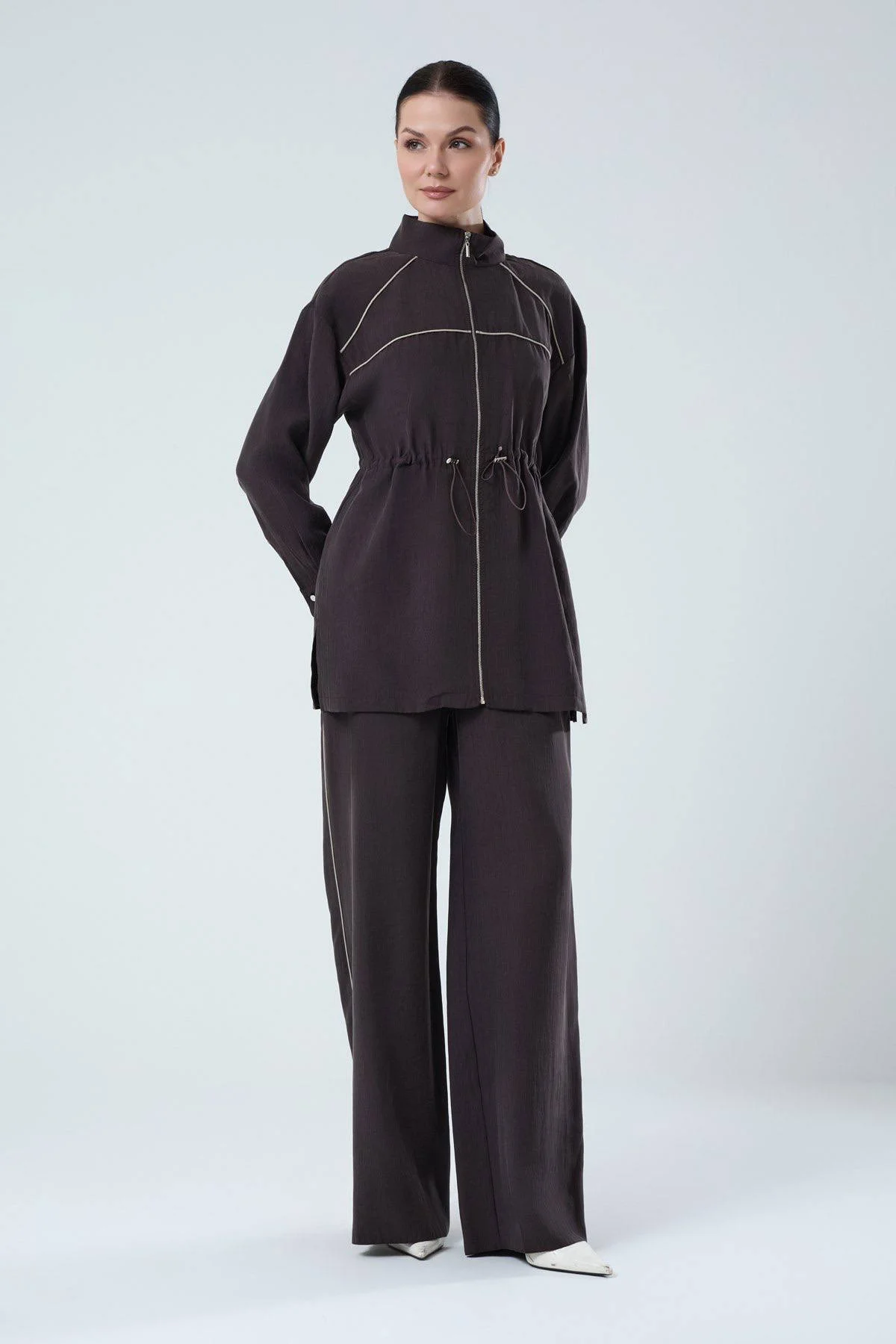 Jupe Şerit Detaylı Pantolon Takım - Resim 9