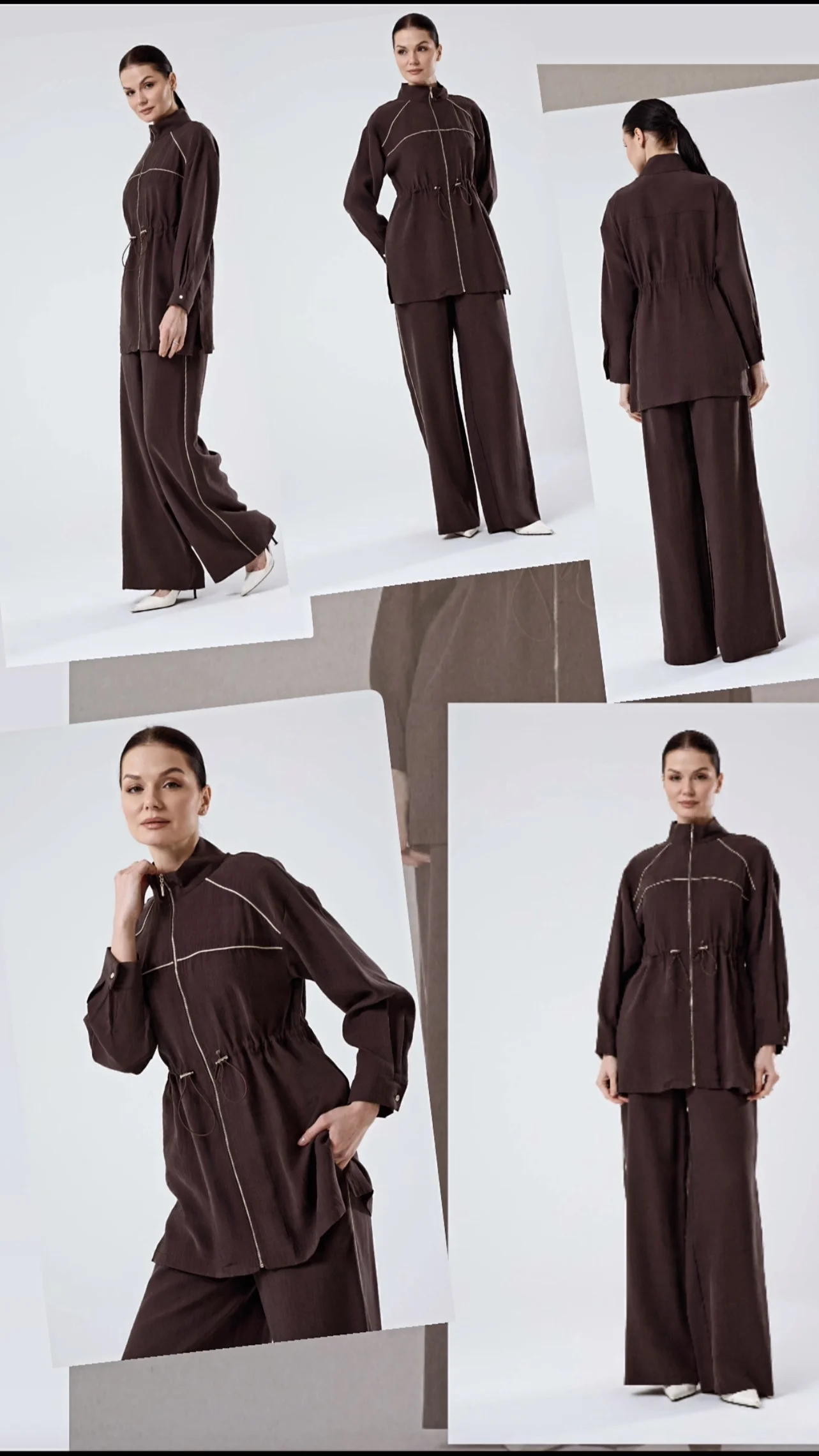 Jupe Şerit Detaylı Pantolon Takım - Resim 12