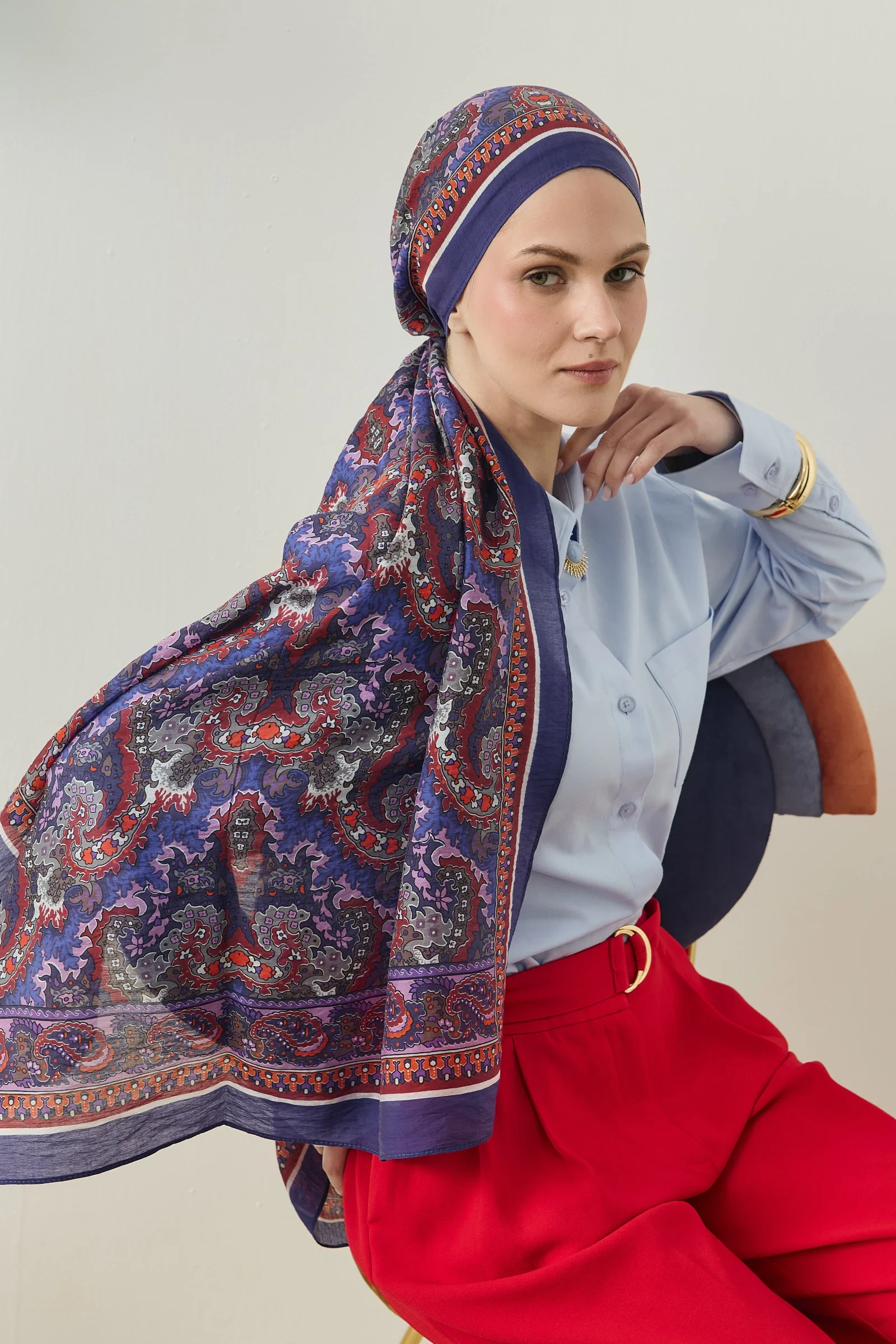 Tencel Desenli Şal - Resim 3