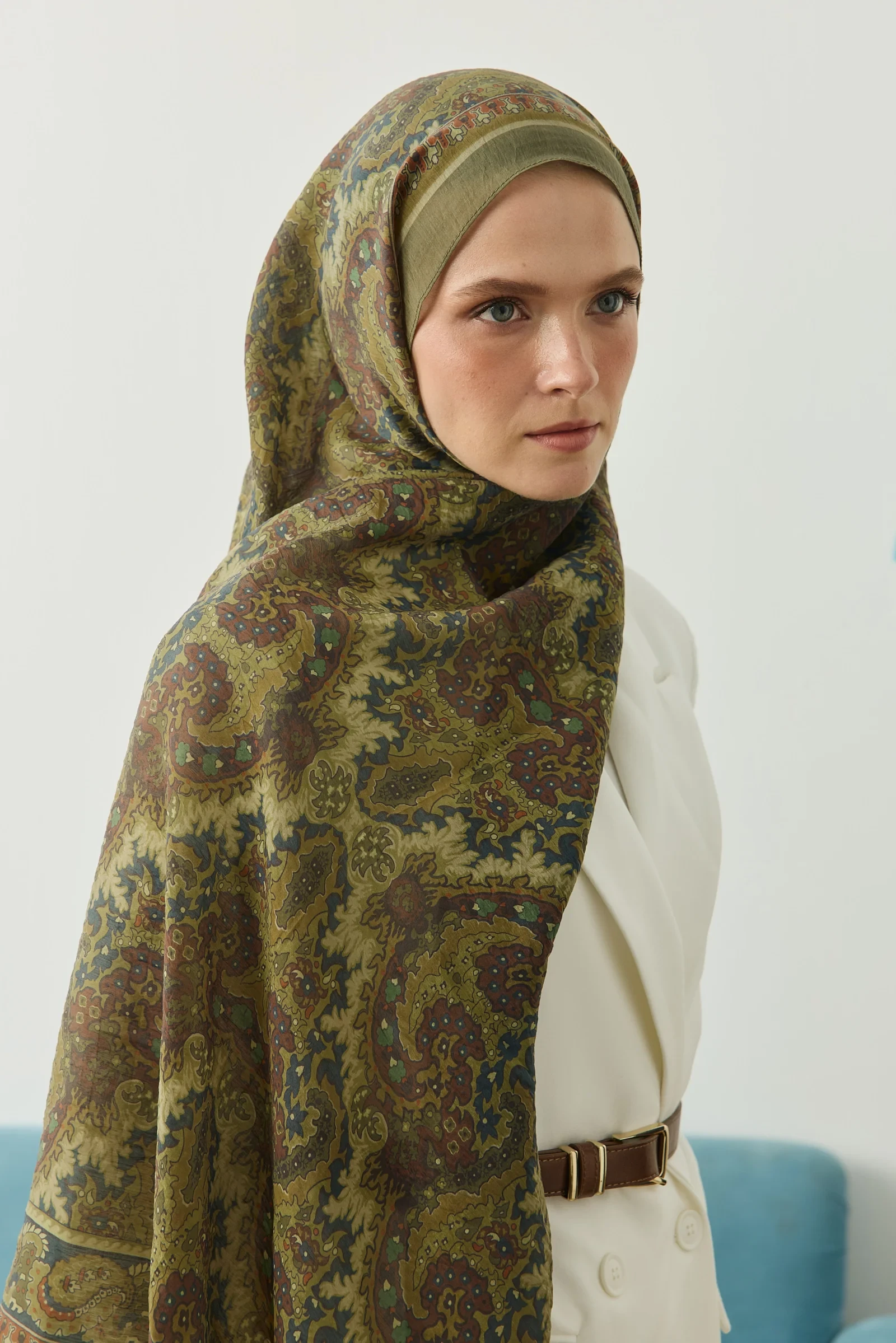 Tencel Desenli Şal - Resim 6