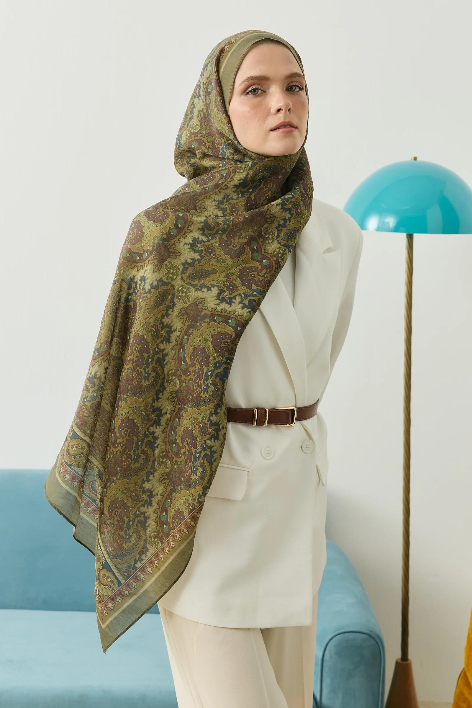 Tencel Desenli Şal - Resim 7
