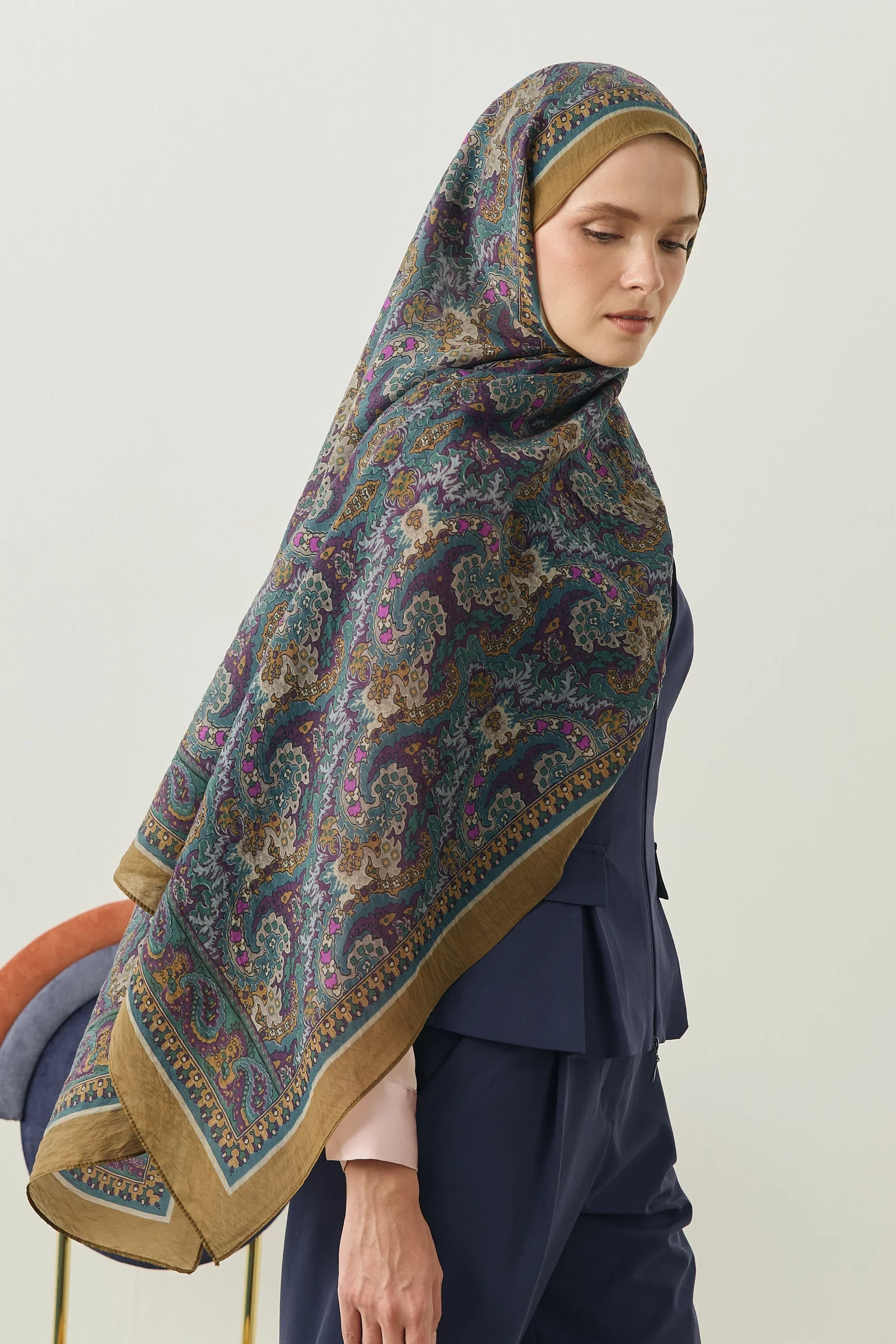 Tencel Desenli Şal - Resim 8