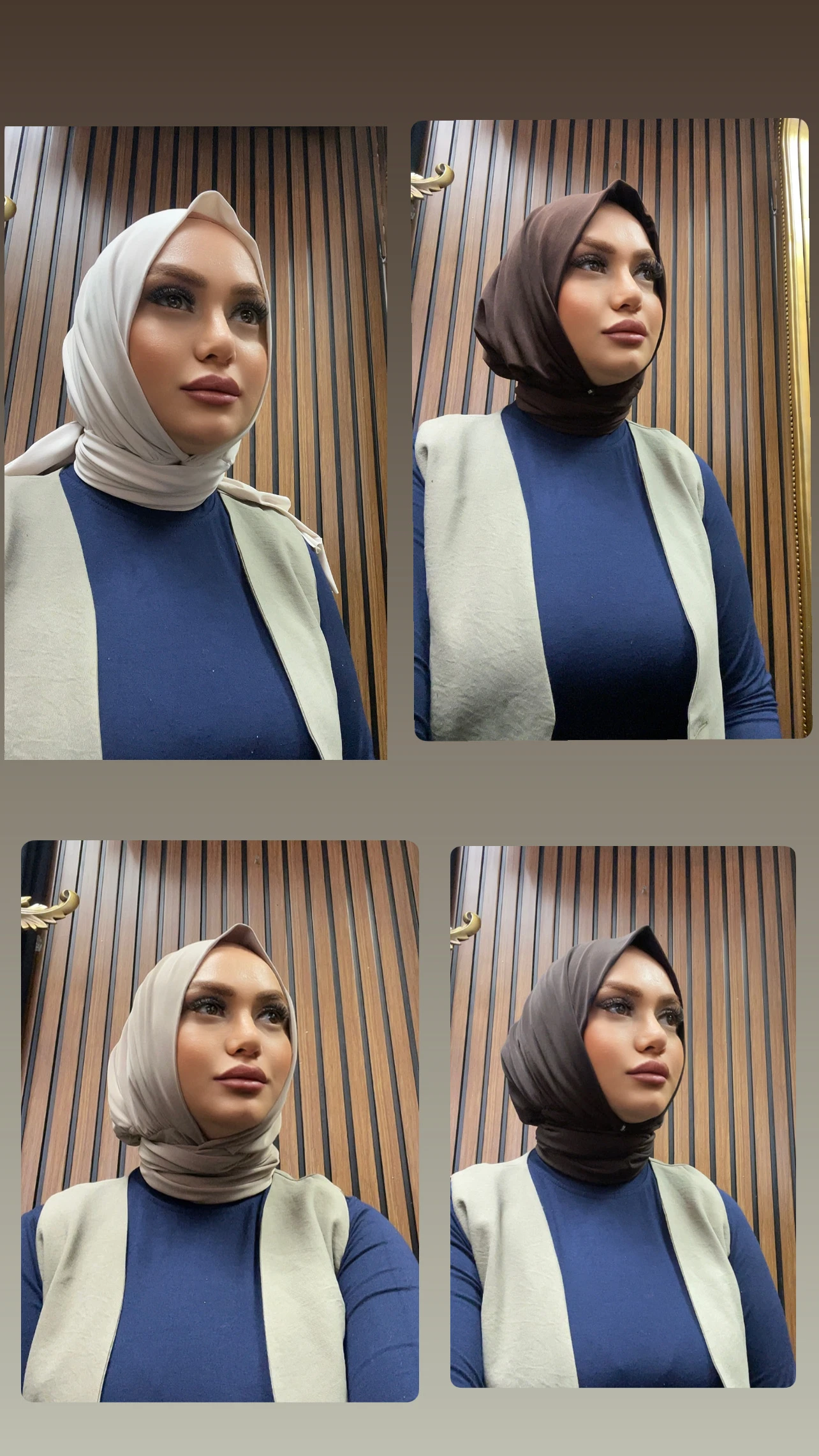 Çıtçıtlı Büzgülü Eşarp - Resim 11