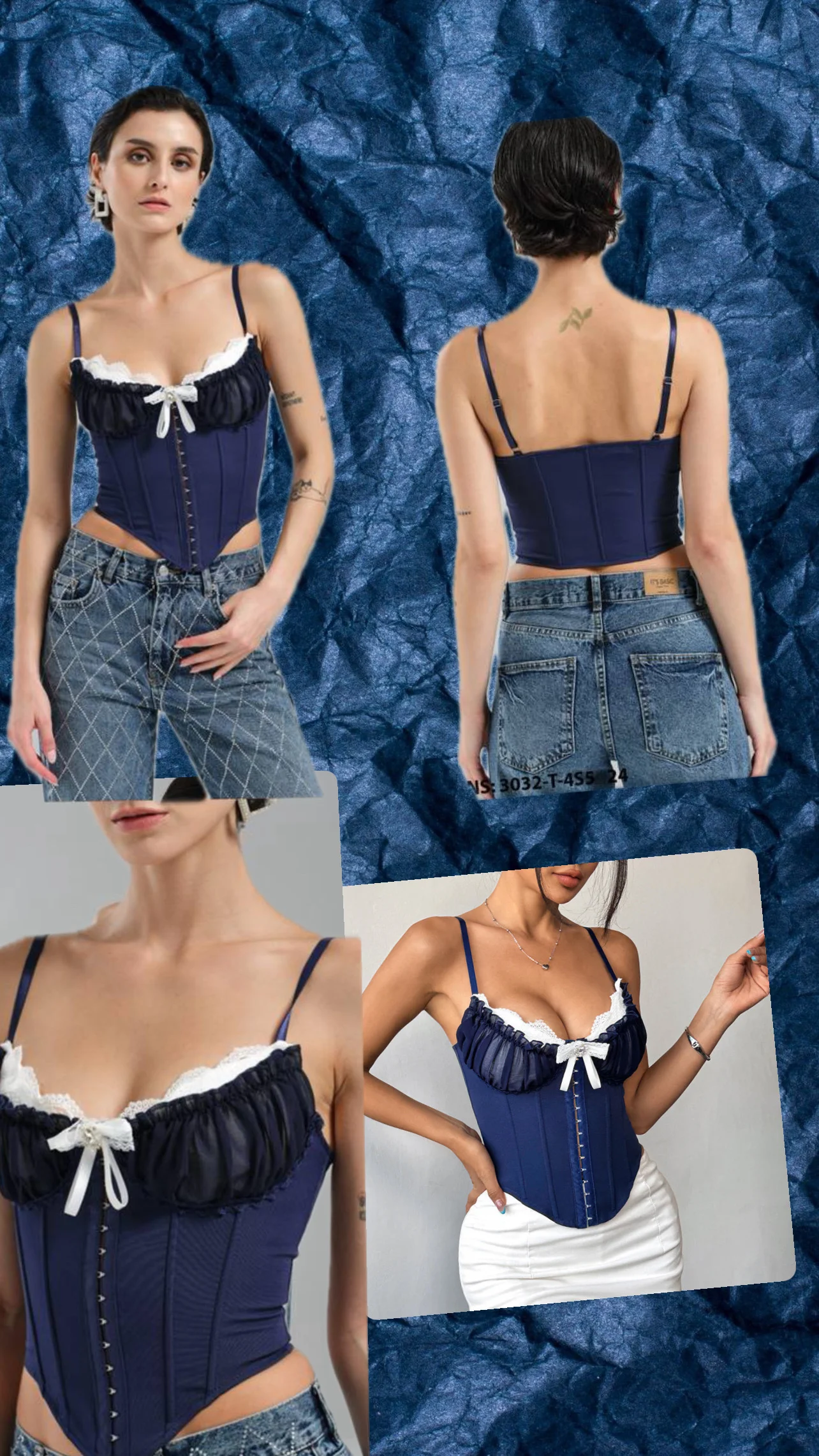 Front Hook Corset Bustier
