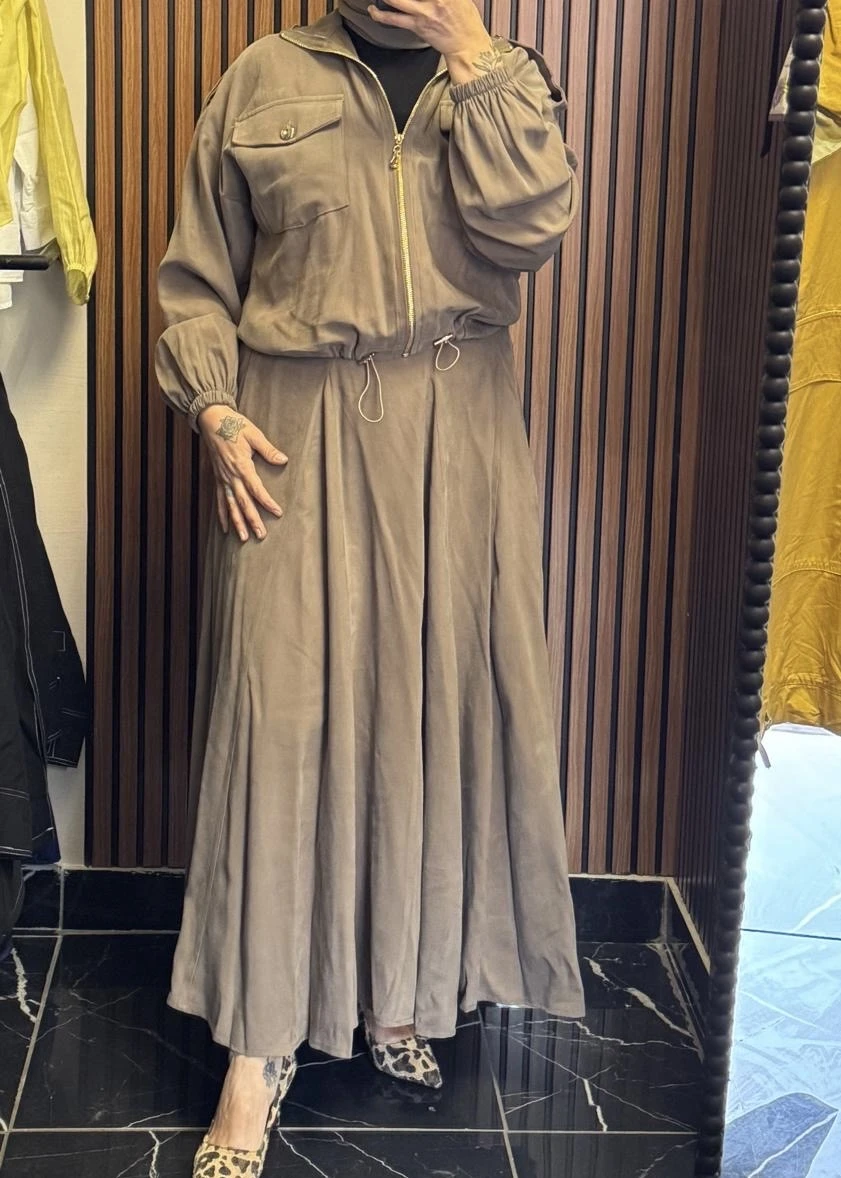 Beli Büzgülü Etekli Takım - Resim 8