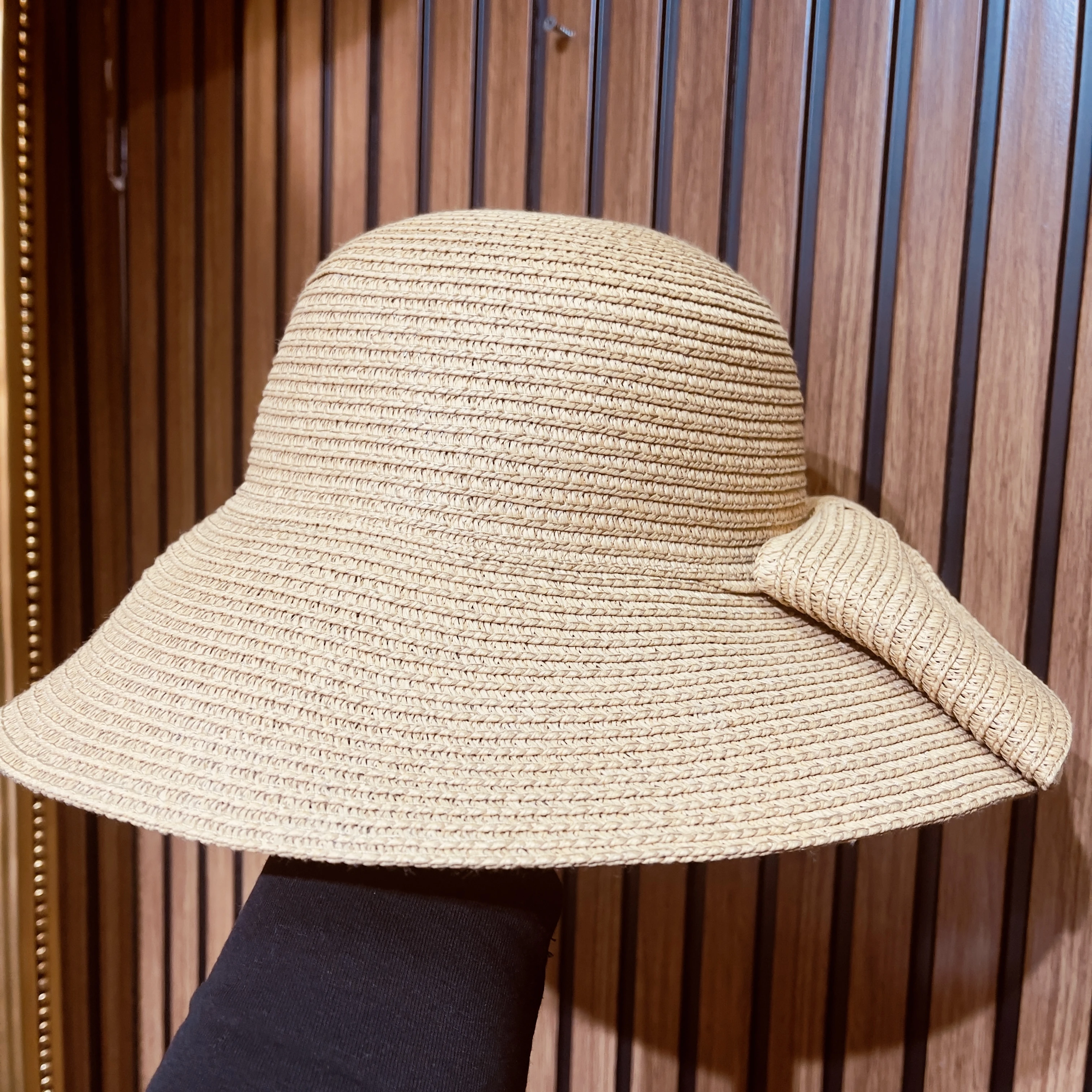 Fiyonklu Hasır Şapka - Resim 3