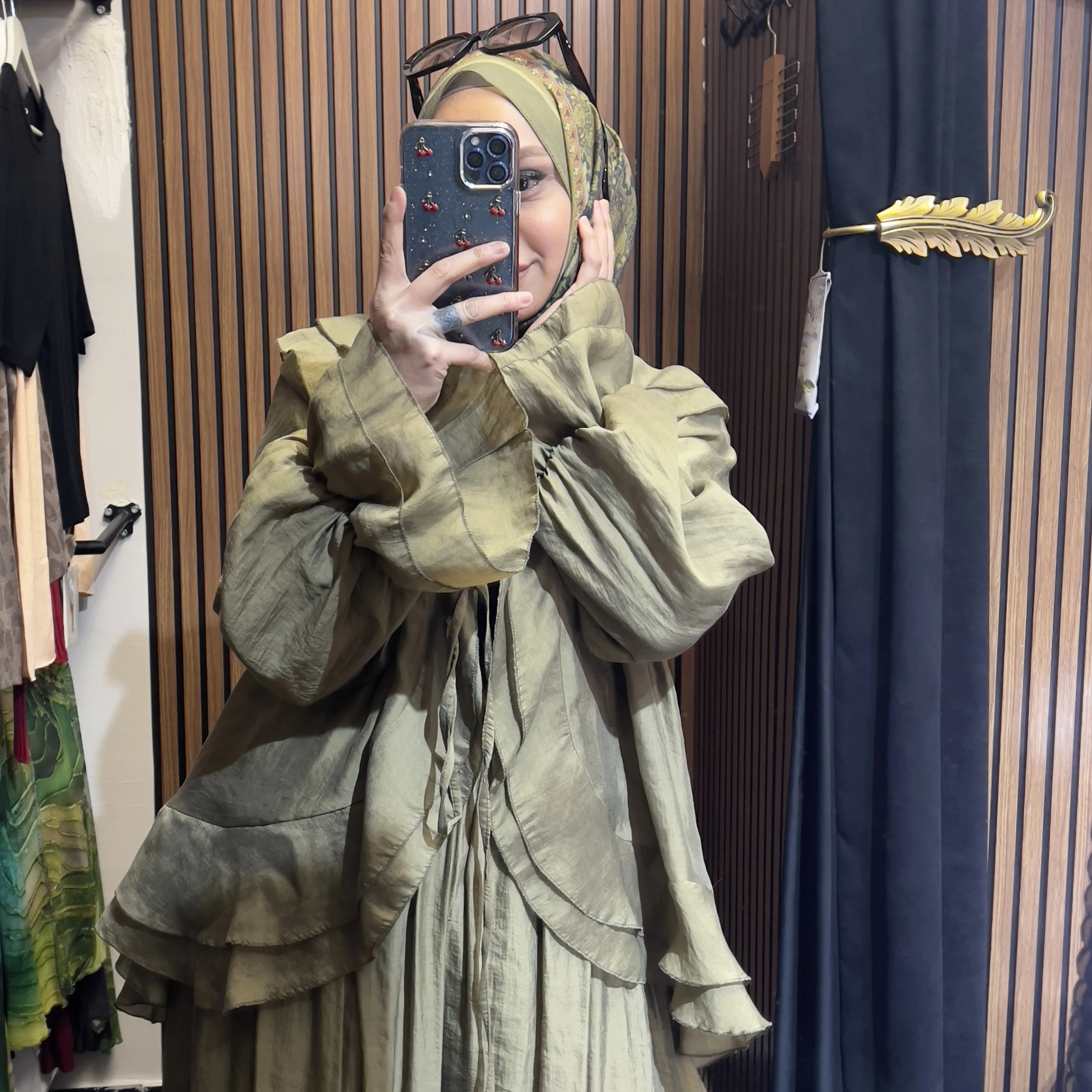 Fırfırlı Bluz Pantolon Takım - Resim 7