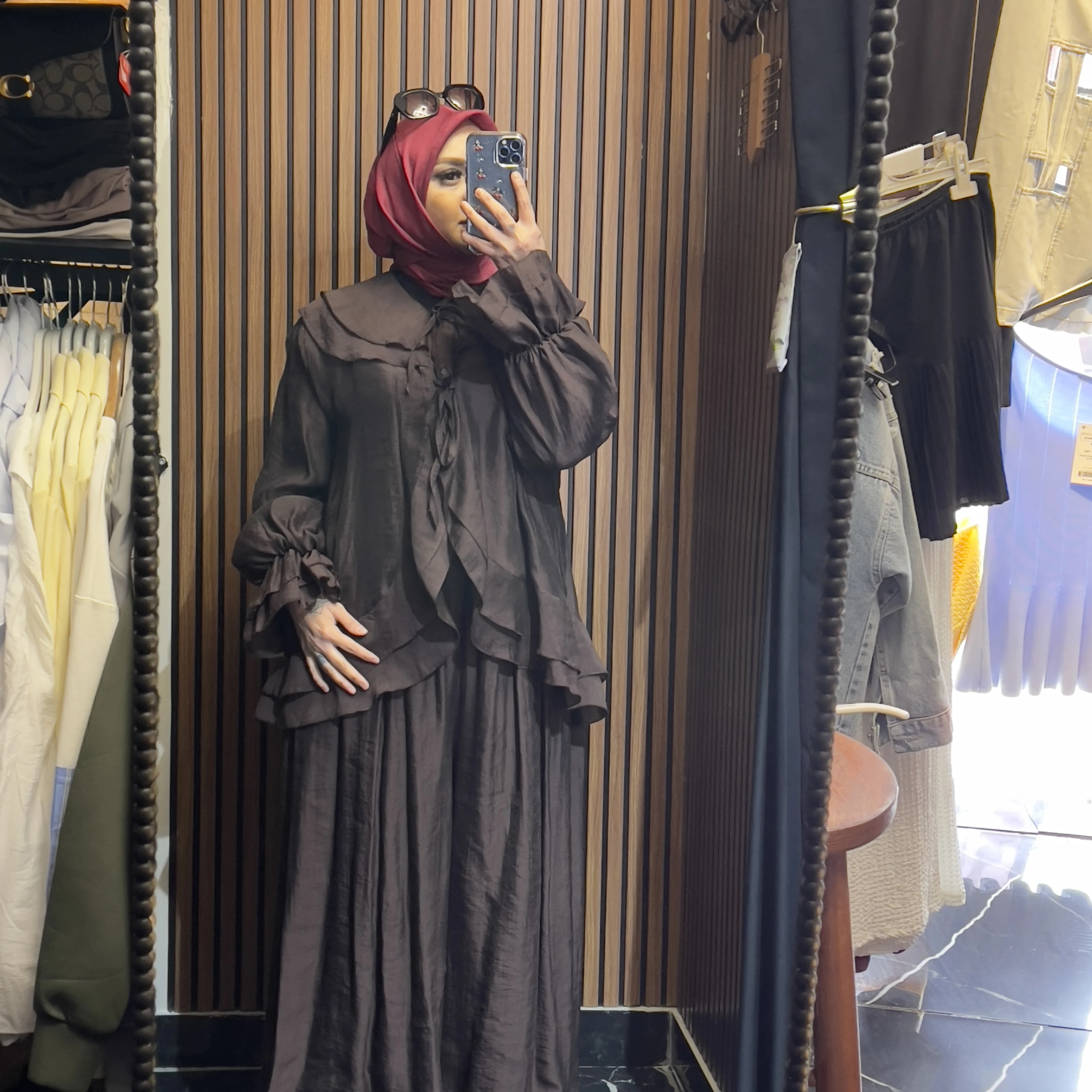 Fırfırlı Bluz Pantolon Takım - Resim 14