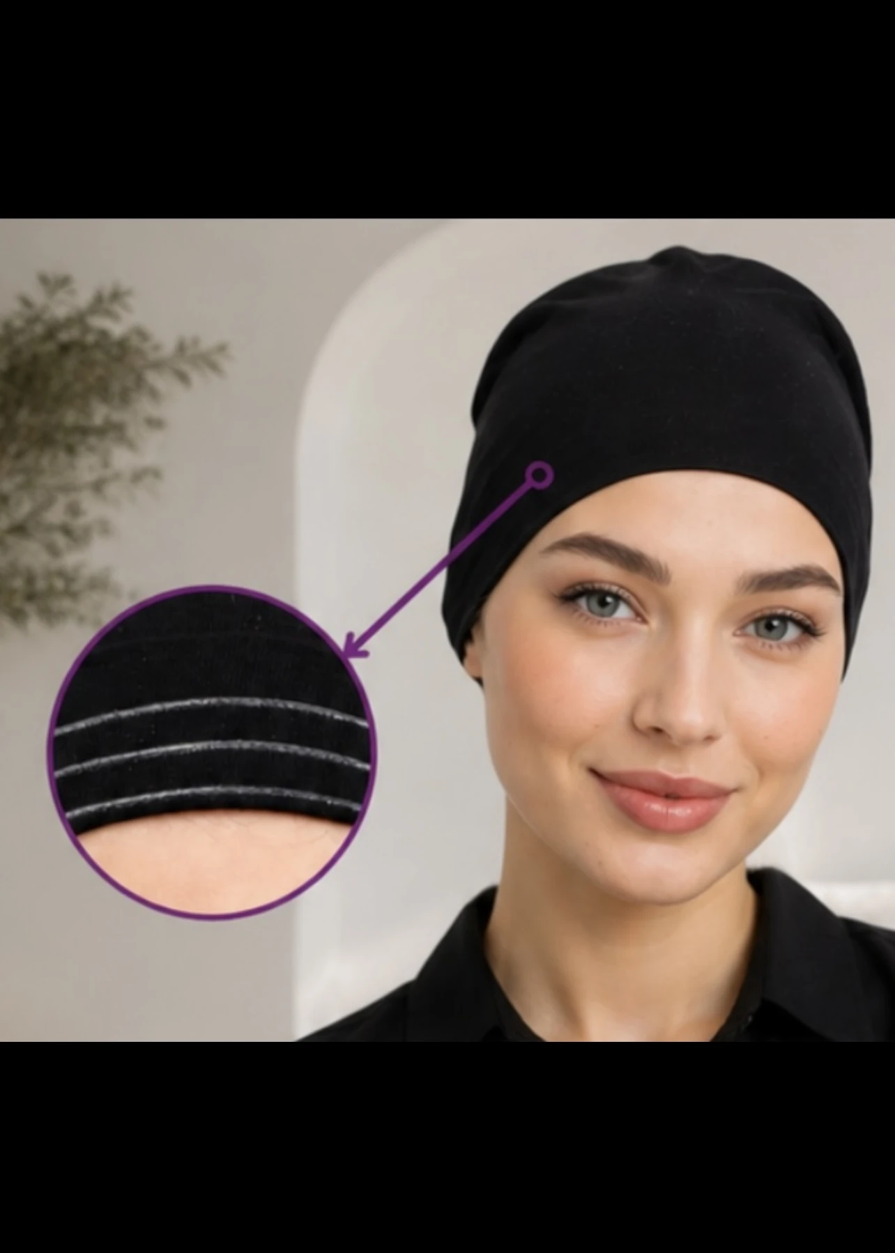 Önden Silikonlu Sade Bone - Resim 6