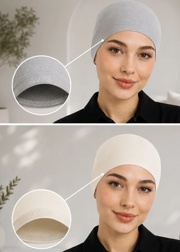 Önden Silikonlu Sade Bone - Resim 7